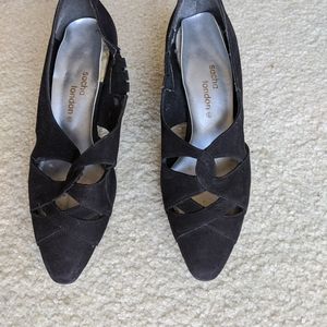 Sacha London low heeled suede shoes